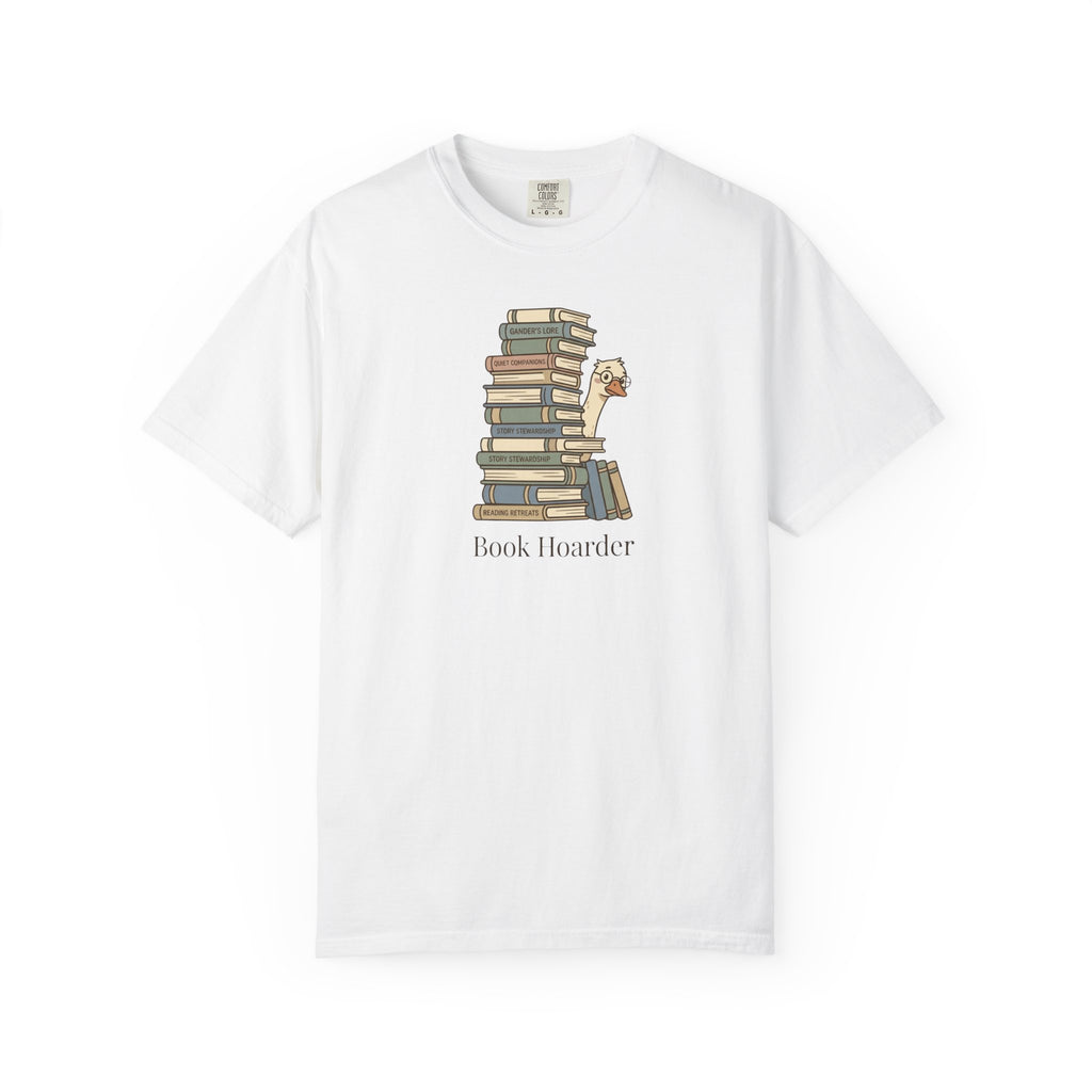 Book Hoarder Goose T-shirt