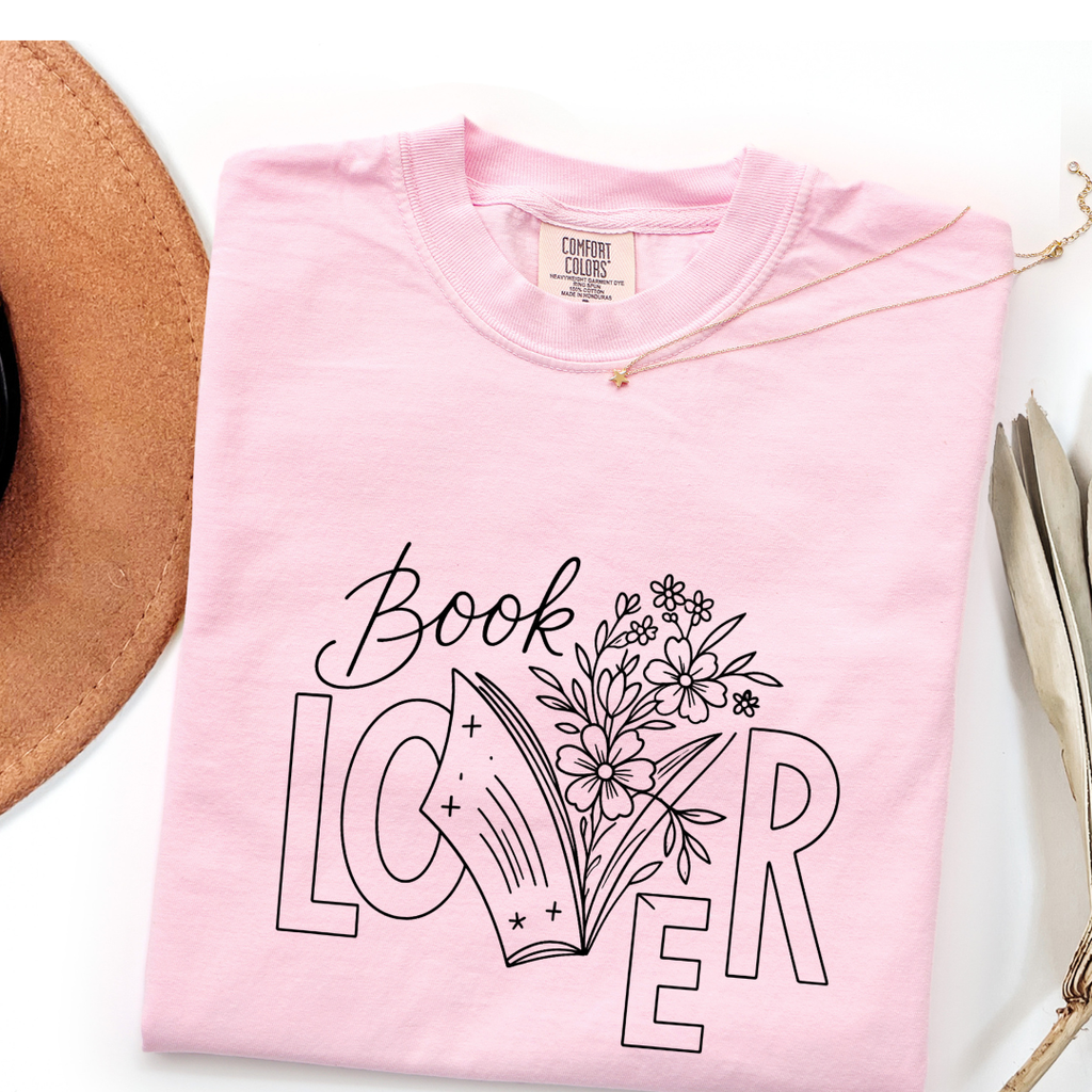 Floral Book Lover T-shirt
