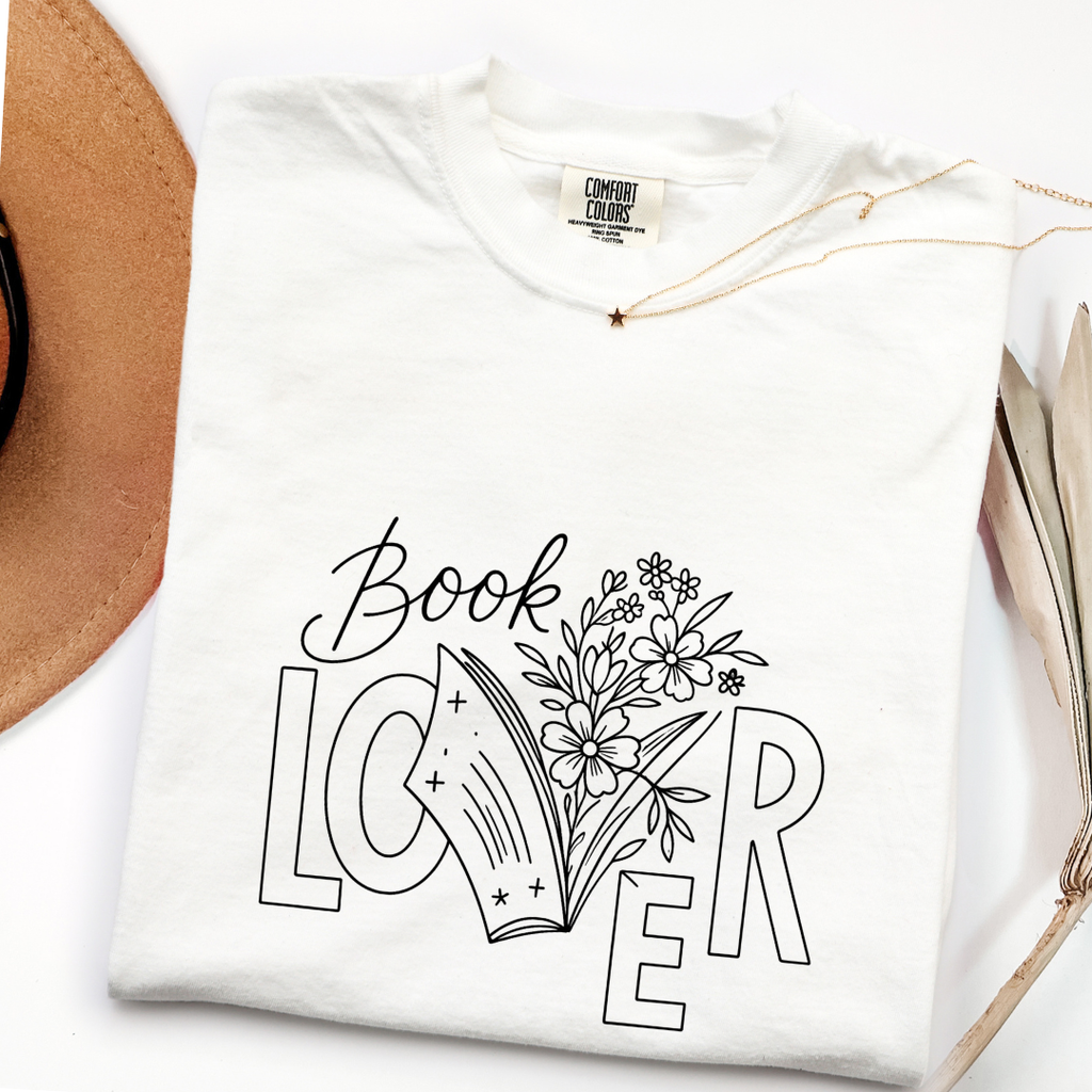 Floral Book Lover T-shirt