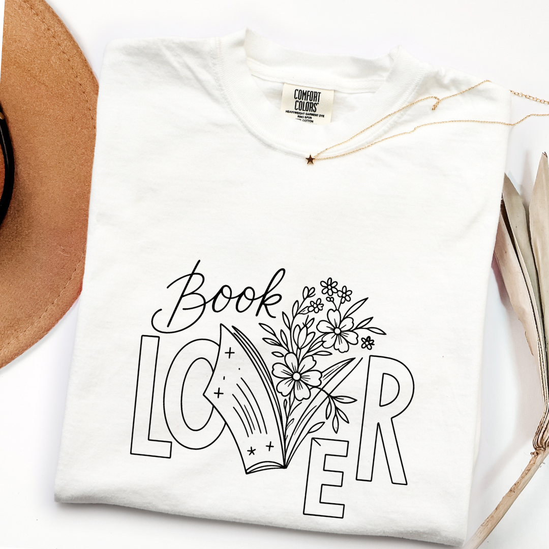 Floral Book Lover T-shirt