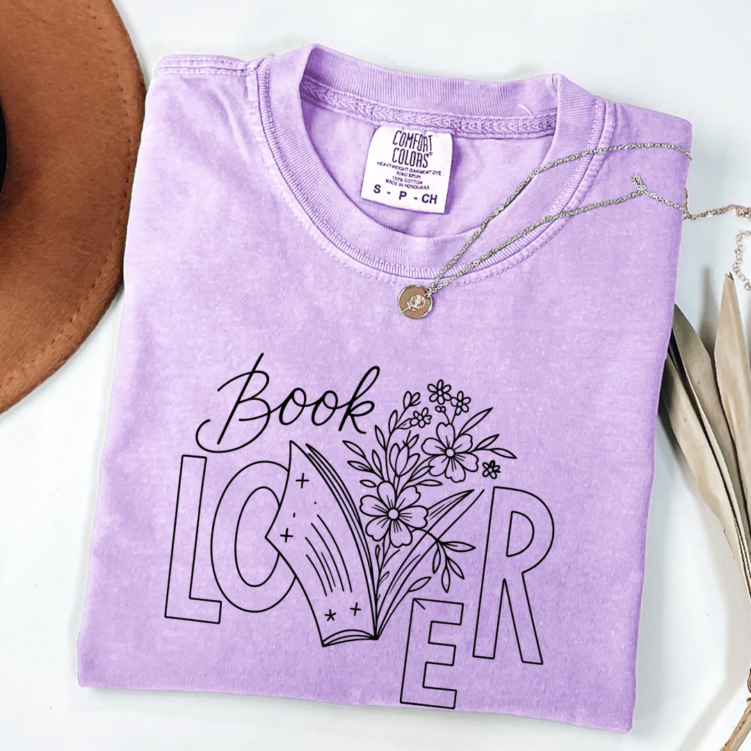 Floral Book Lover T-shirt