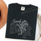 Floral Book Lover T-shirt