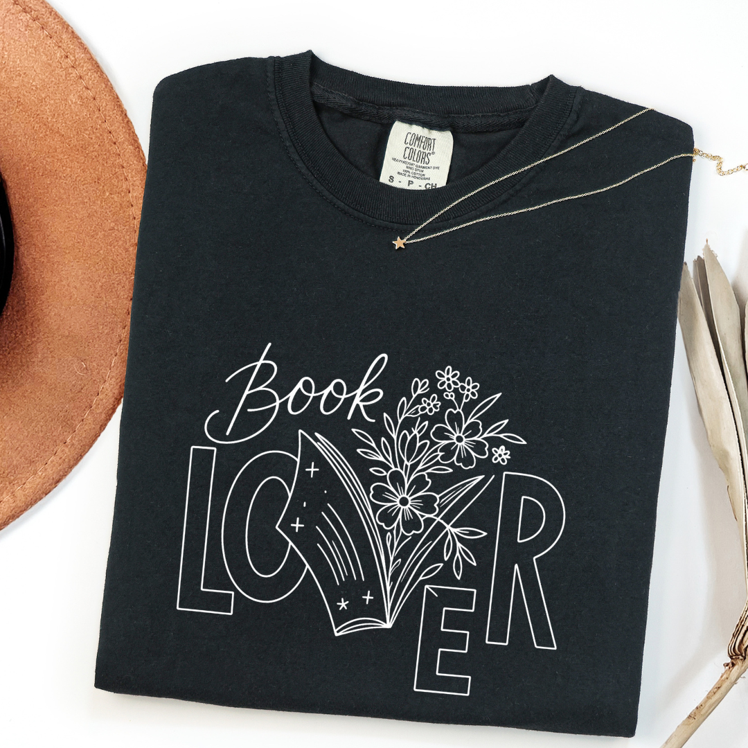 Floral Book Lover T-shirt
