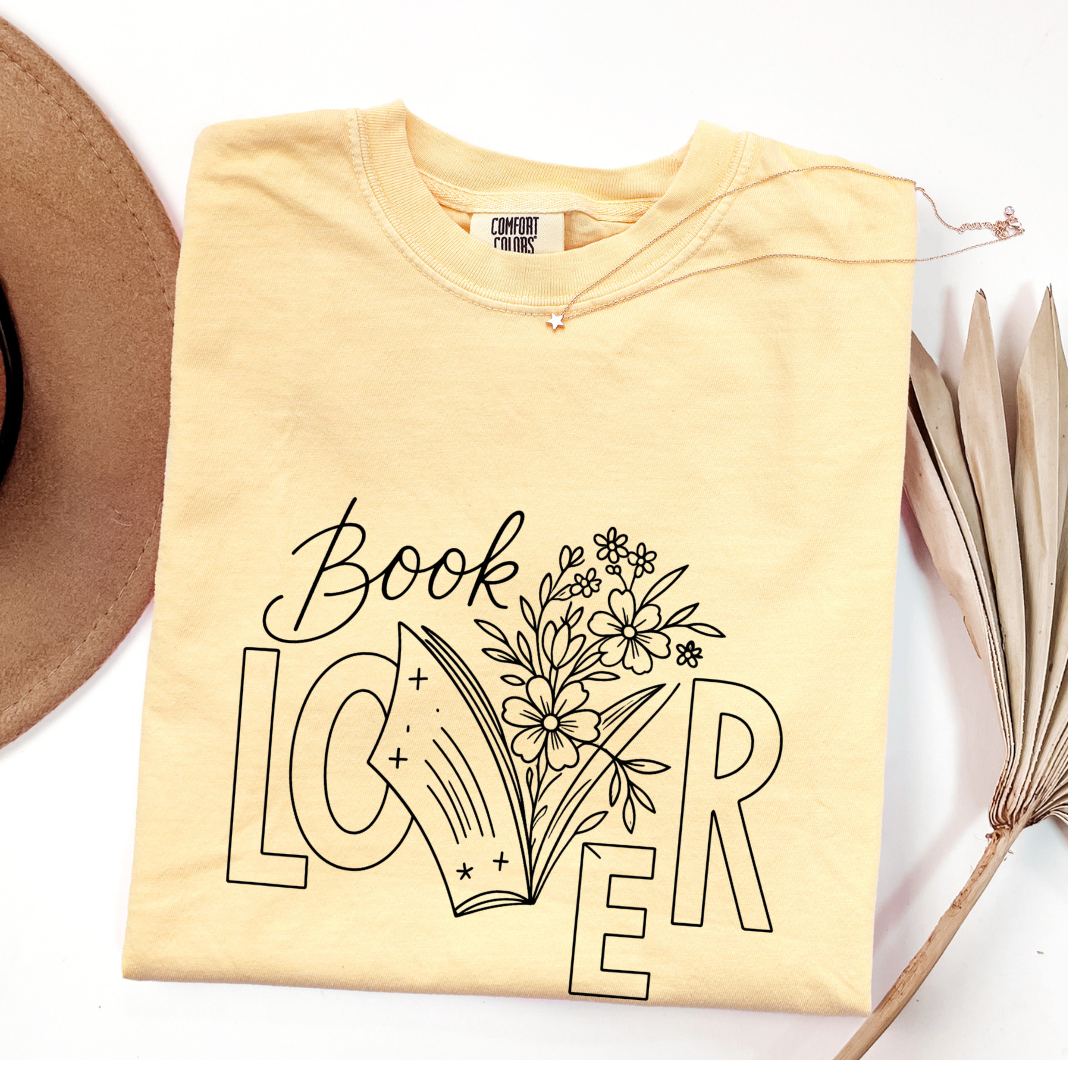 Floral Book Lover T-shirt